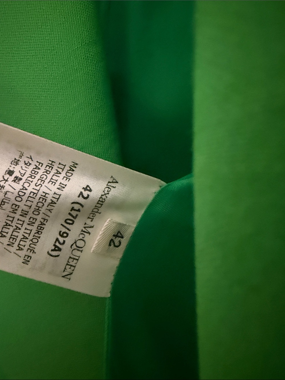 Alexander McQUEEN Green Tailored Jacket like new - Picture 3 of 4
